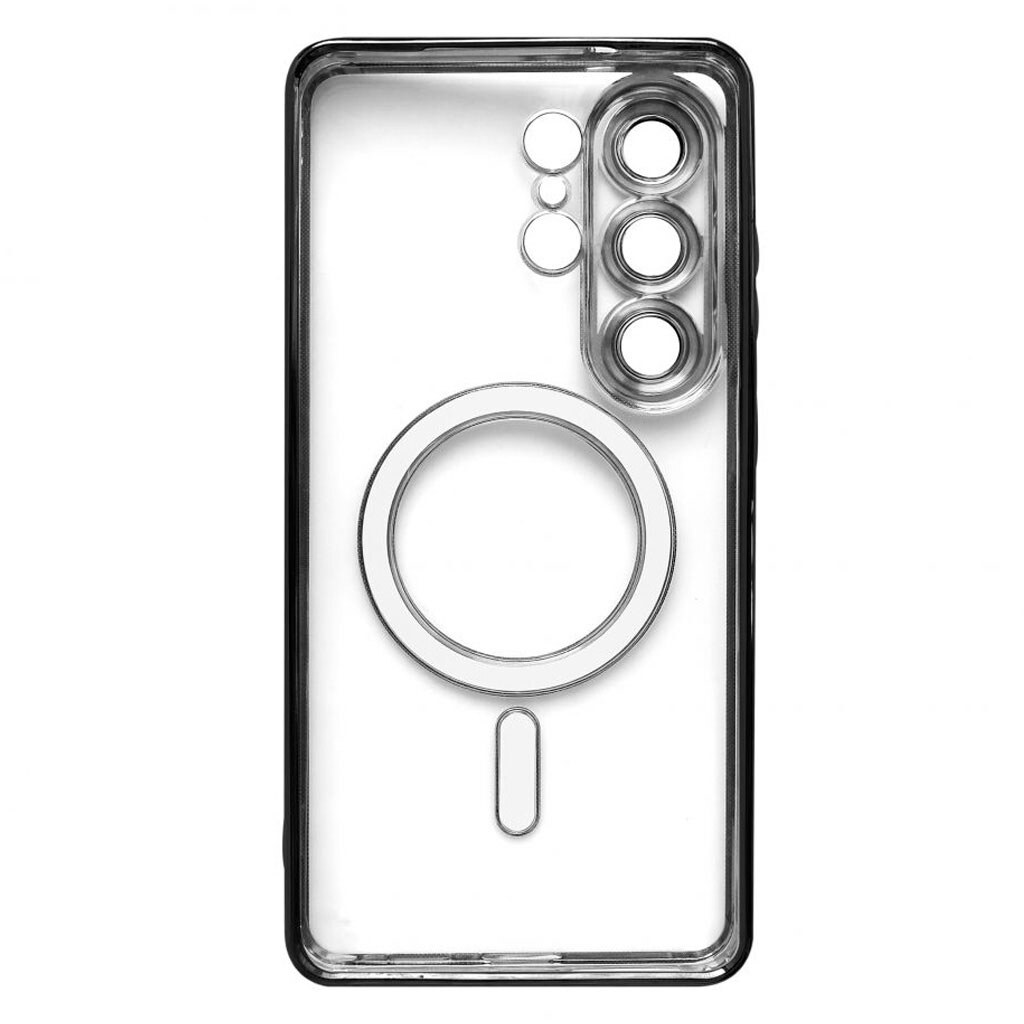 Чехол (накладка) Samsung Galaxy S26 Ultra, Metallic Full Camera, MagSafe, Черный - № 2 Чехол (накладка) Samsung Galaxy S26 Ultra, Metallic Full Camera, MagSafe, Черный - № 2