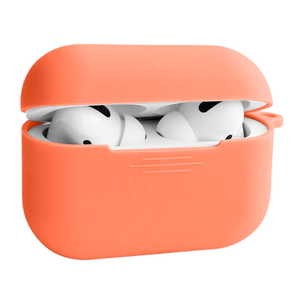 Чехол (накладка) Apple AirPods Pro 3, Silicone Classic Case, Papaya, Оранжевый - № 1 Чехол (накладка) Apple AirPods Pro 3, Silicone Classic Case, Papaya, Оранжевый - № 1
