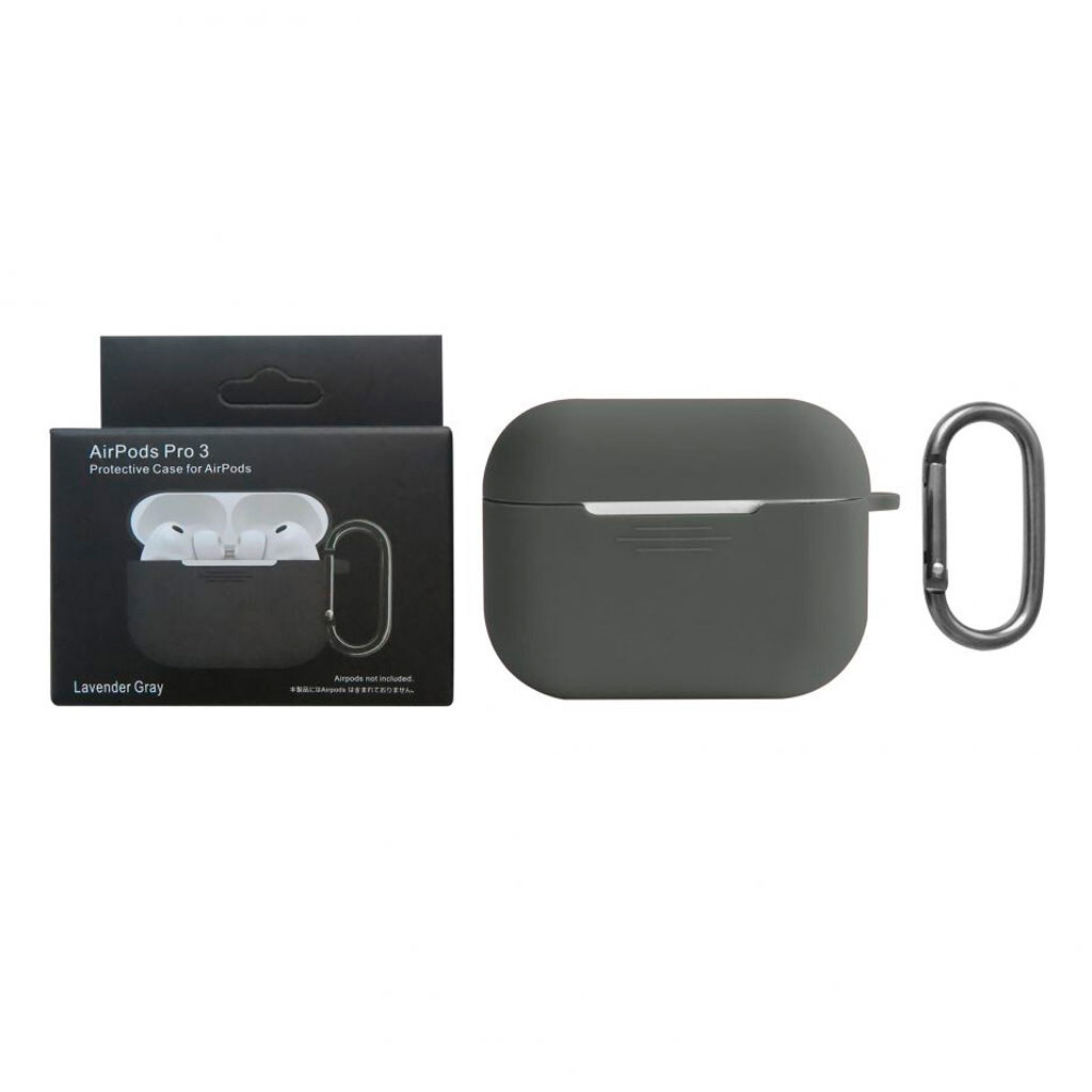 Чехол (накладка) Apple AirPods Pro 3, Silicone Classic Case, Lavender Grey, Лавандовый - № 4 Чехол (накладка) Apple AirPods Pro 3, Silicone Classic Case, Lavender Grey, Лавандовый - № 4