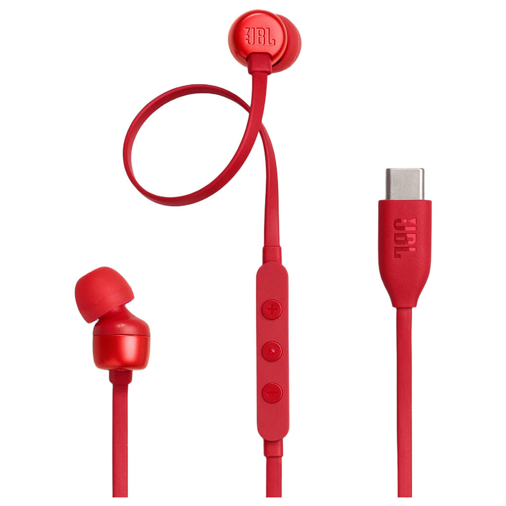 Гарнитура JBL Tune 310C, С микрофоном, Красный - № 2 Гарнитура JBL Tune 310C, С микрофоном, Красный - № 2