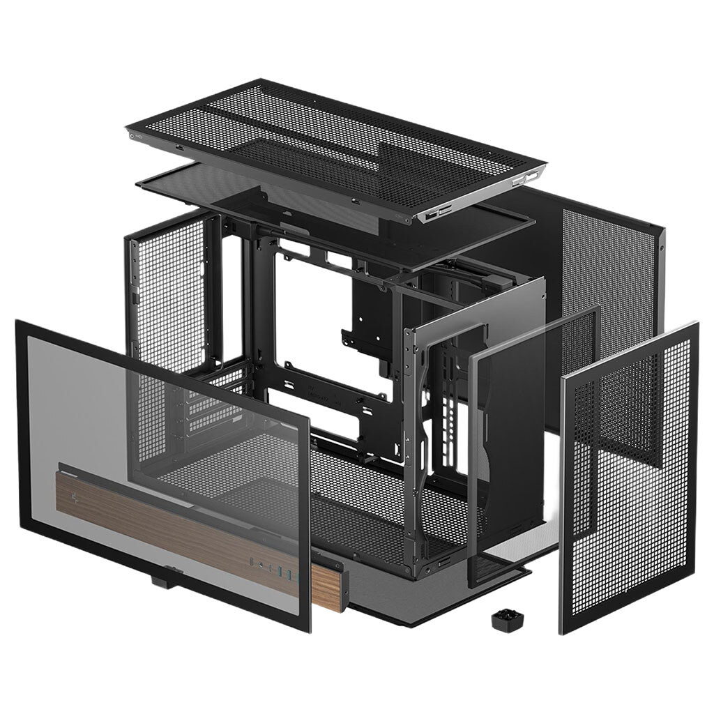 Корпус DeepCool CH260 Wood, Черный - № 10 Корпус DeepCool CH260 Wood, Черный - № 10