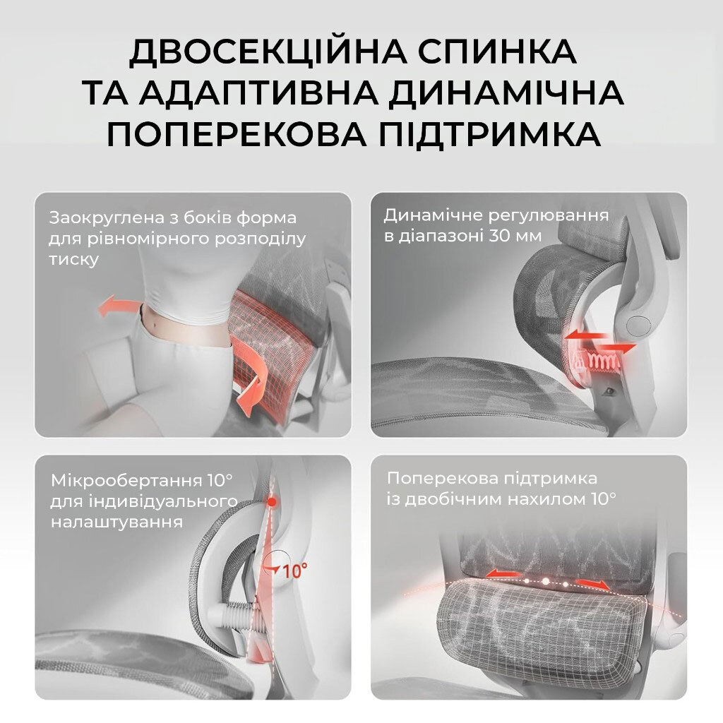 Офисное кресло Sihoo M59AS, Серый - № 11 Офисное кресло Sihoo M59AS, Серый - № 11