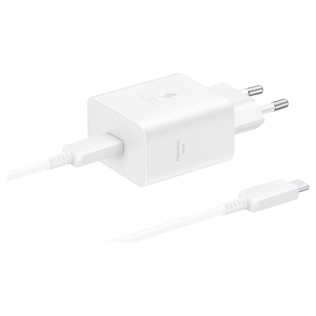 СЗУ Samsung EP-T4511, С кабелем, Type-C, Белый - № 1 СЗУ Samsung EP-T4511, С кабелем, Type-C, Белый - № 1