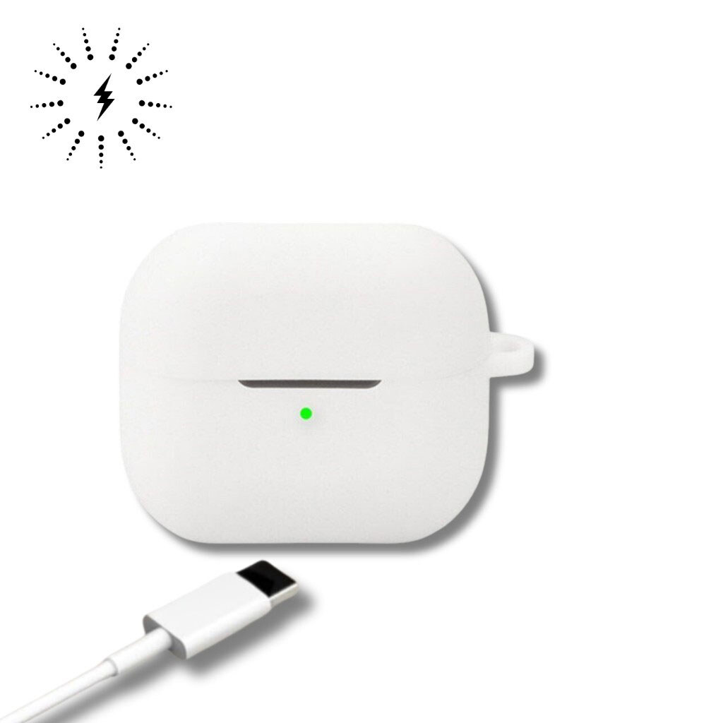 Чохол (накладка) Samsung Galaxy Buds 3 FE, BeCover Silicon, Білий - № 3 Чохол (накладка) Samsung Galaxy Buds 3 FE, BeCover Silicon, Білий - № 3