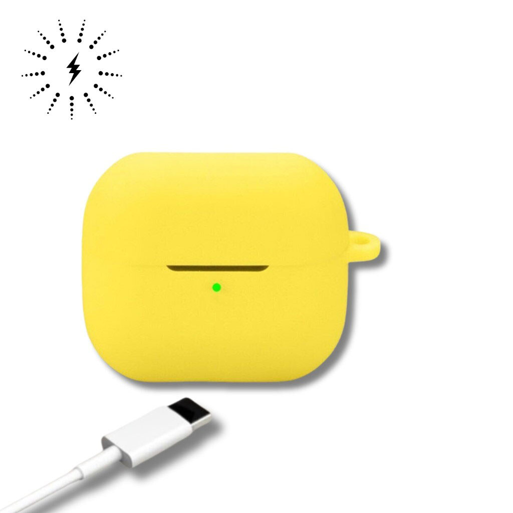 Чехол (накладка) Samsung Galaxy Buds 3 FE, BeCover Silicon, Желтый - № 3 Чехол (накладка) Samsung Galaxy Buds 3 FE, BeCover Silicon, Желтый - № 3