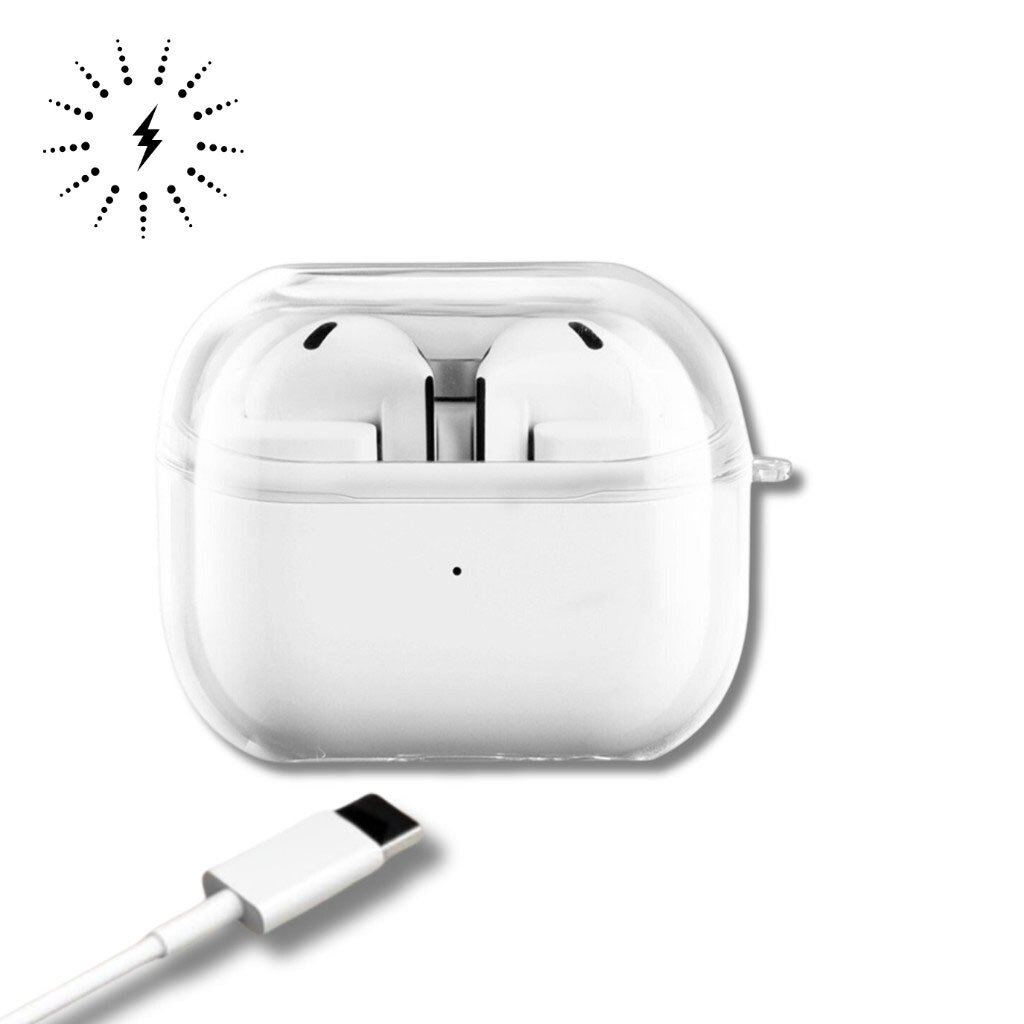 Чехол (накладка) Samsung Galaxy Buds 3 FE, BeCover, Прозрачный - № 3 Чехол (накладка) Samsung Galaxy Buds 3 FE, BeCover, Прозрачный - № 3