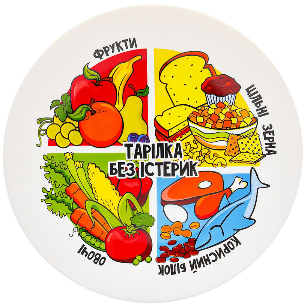 Тарелка стеклянная круглая Healthy, d=25 см - № 2 Тарелка стеклянная круглая Healthy, d=25 см - № 2