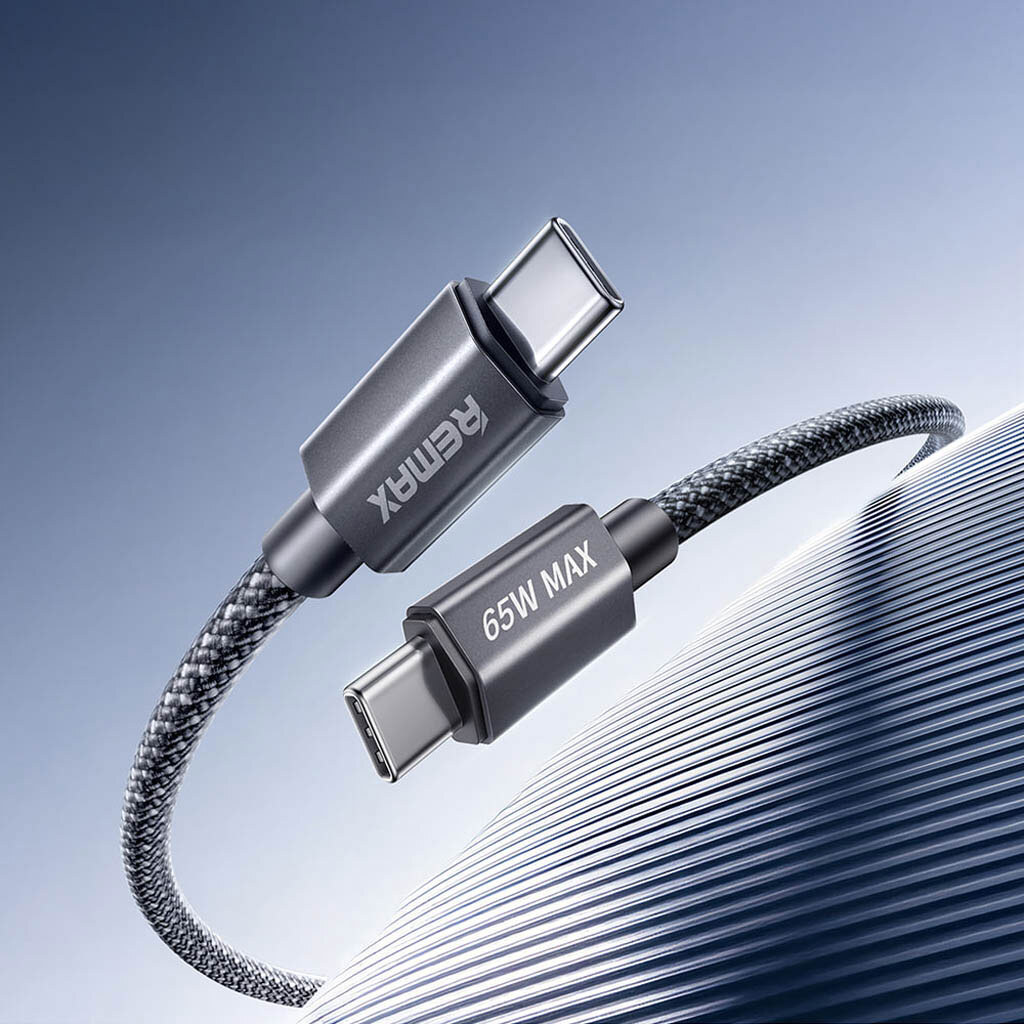 USB кабель Remax CB01 Phantom, Type-C, 1.2 м., Серый - № 4 USB кабель Remax CB01 Phantom, Type-C, 1.2 м., Серый - № 4
