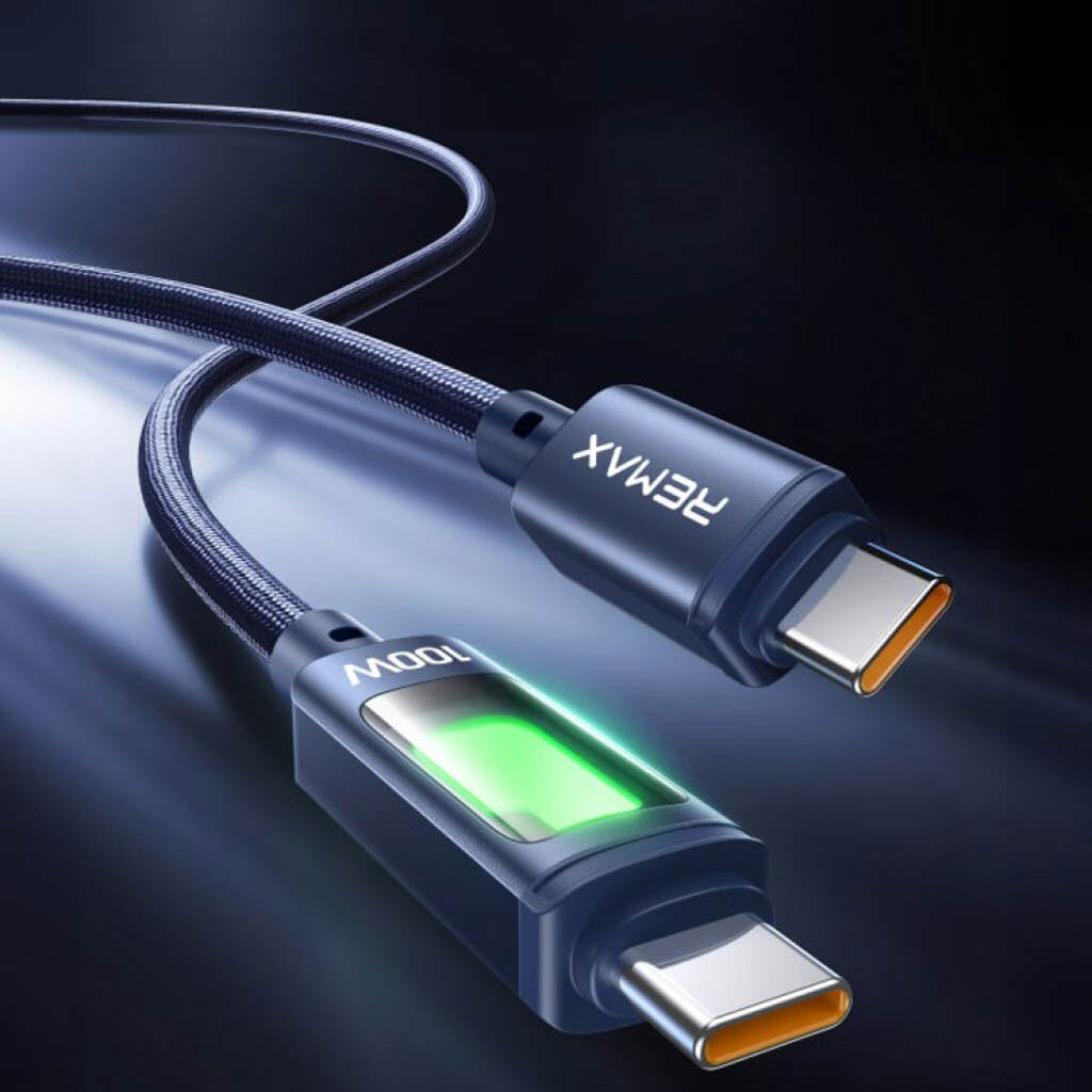 USB кабель Remax CB11 Hungy, Type-C, 1.2 м., Синий - № 3 USB кабель Remax CB11 Hungy, Type-C, 1.2 м., Синий - № 3