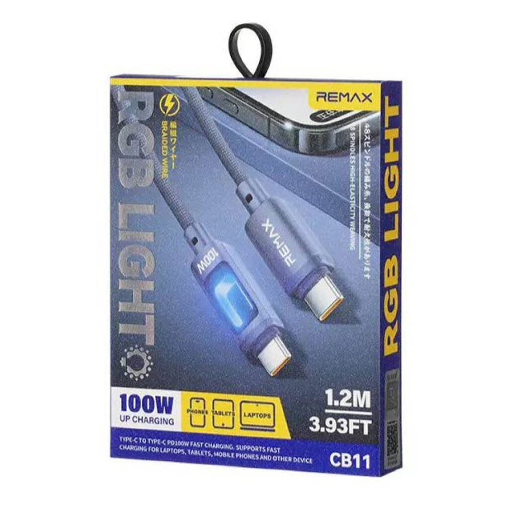 USB кабель Remax CB11 Hungy, Type-C, 1.2 м., Синий - № 4 USB кабель Remax CB11 Hungy, Type-C, 1.2 м., Синий - № 4