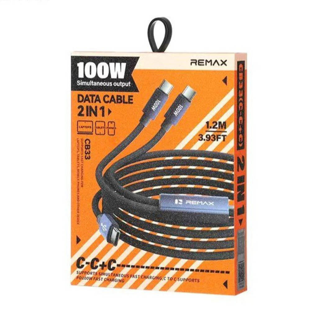 USB кабель Remax CB33 Aucora, Type-C, 1.2 м., Синий - № 4 USB кабель Remax CB33 Aucora, Type-C, 1.2 м., Синий - № 4