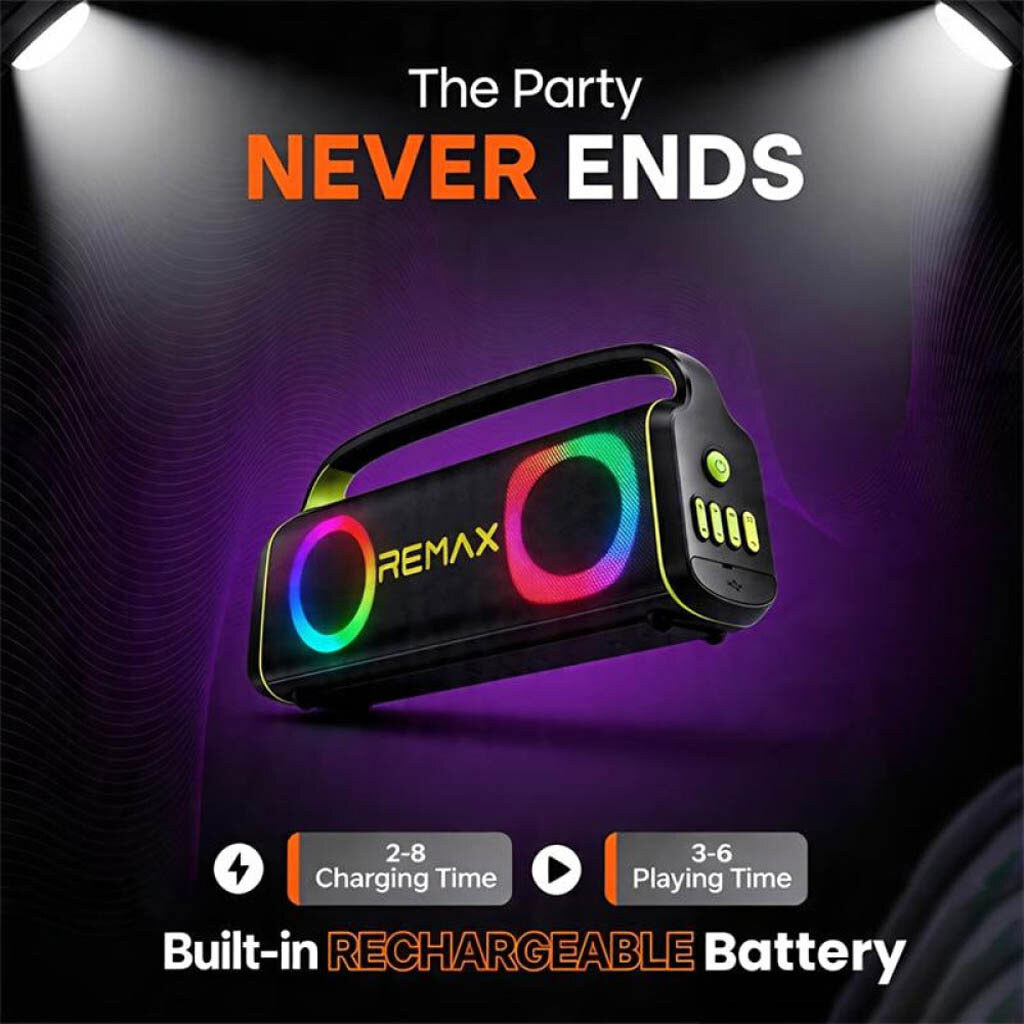 Портативная колонка Remax RB-MB07 Party Lighting, Черный - № 6 Портативная колонка Remax RB-MB07 Party Lighting, Черный - № 6