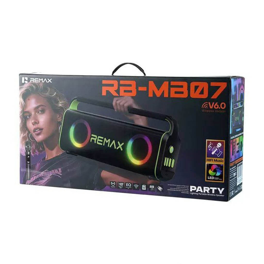 Портативная колонка Remax RB-MB07 Party Lighting, Черный - № 8 Портативная колонка Remax RB-MB07 Party Lighting, Черный - № 8