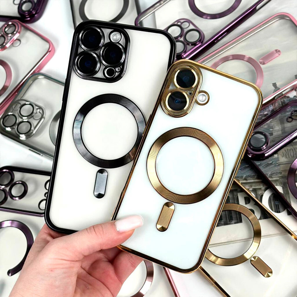 Чехол (накладка) Apple iPhone 17 Pro, Metallic Full Camera, MagSafe, Золотой - № 7 Чехол (накладка) Apple iPhone 17 Pro, Metallic Full Camera, MagSafe, Золотой - № 7