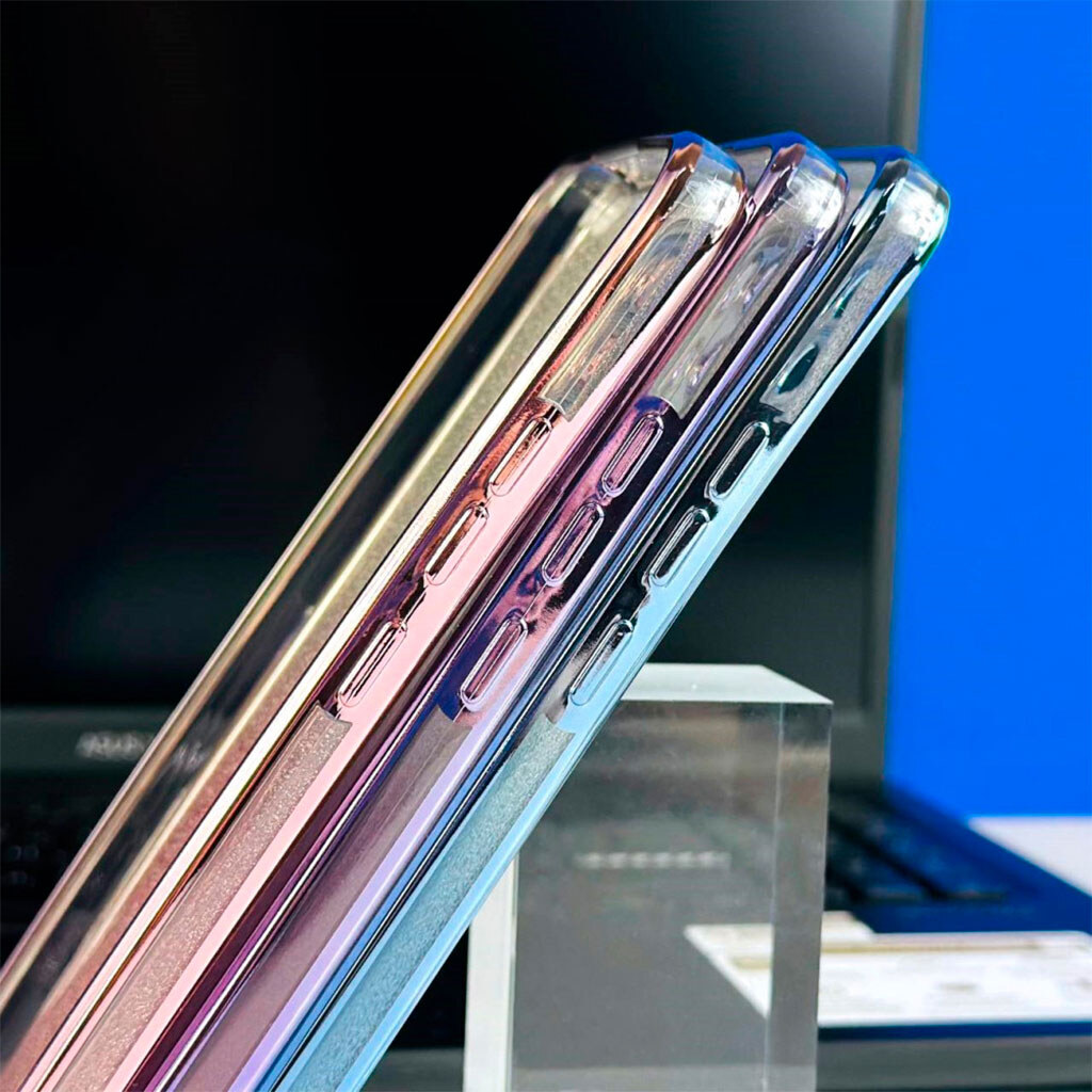 Чехол (накладка) Xiaomi 15T, Ombre Glitter Chrome, Gray Chrome, Серый - № 6 Чехол (накладка) Xiaomi 15T, Ombre Glitter Chrome, Gray Chrome, Серый - № 6
