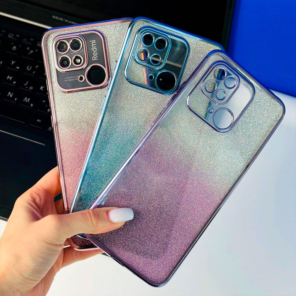 Чехол (накладка) Xiaomi 15T, Ombre Glitter Chrome, Gray Chrome, Серый - № 7 Чехол (накладка) Xiaomi 15T, Ombre Glitter Chrome, Gray Chrome, Серый - № 7
