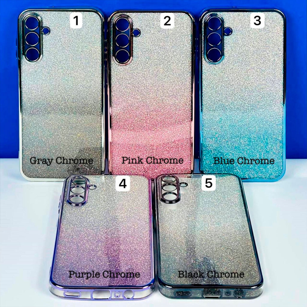 Чехол (накладка) Xiaomi 15T, Ombre Glitter Chrome, Pink Chrome, Розовый - № 8 Чехол (накладка) Xiaomi 15T, Ombre Glitter Chrome, Pink Chrome, Розовый - № 8