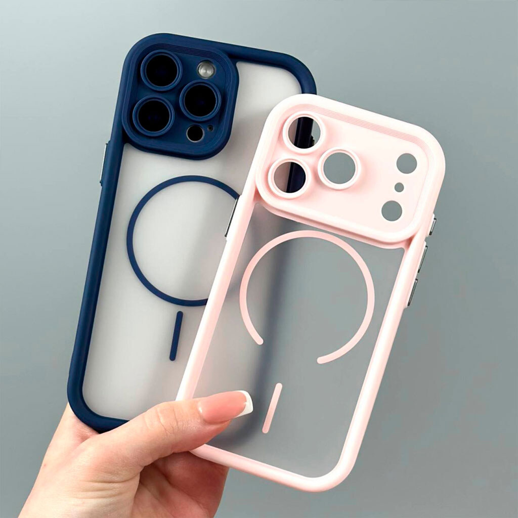 Чехол (накладка) Apple iPhone 13 Pro Max, Clear Shock Thin, MagSafe, Серый - № 4 Чехол (накладка) Apple iPhone 13 Pro Max, Clear Shock Thin, MagSafe, Серый - № 4