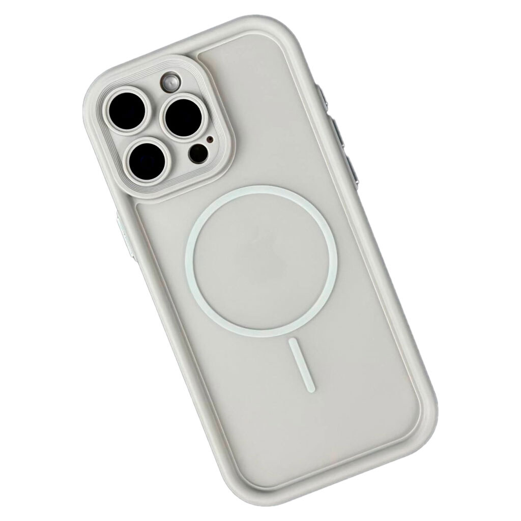 Чехол (накладка) Apple iPhone 14 Pro Max, Clear Shock Thin, MagSafe, Серый - № 1 Чехол (накладка) Apple iPhone 14 Pro Max, Clear Shock Thin, MagSafe, Серый - № 1