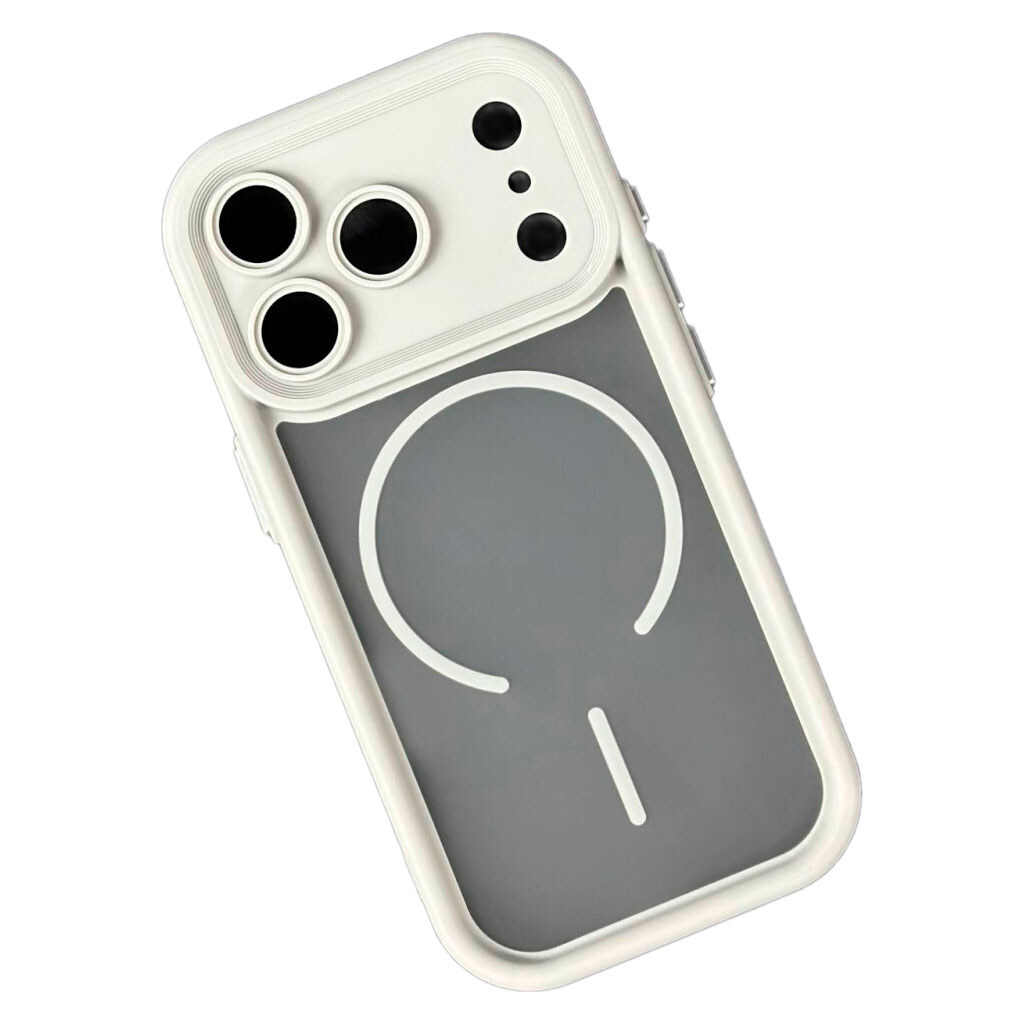 Чехол (накладка) Apple iPhone 17 Pro Max, Clear Shock Thin, MagSafe, Серый - № 1 Чехол (накладка) Apple iPhone 17 Pro Max, Clear Shock Thin, MagSafe, Серый - № 1