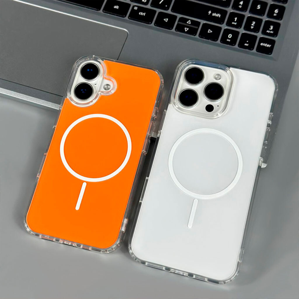 Чехол (накладка) Apple iPhone 12 / iPhone 12 Pro, Air Beats Color, MagSafe, Оранжевый - № 7 Чехол (накладка) Apple iPhone 12 / iPhone 12 Pro, Air Beats Color, MagSafe, Оранжевый - № 7