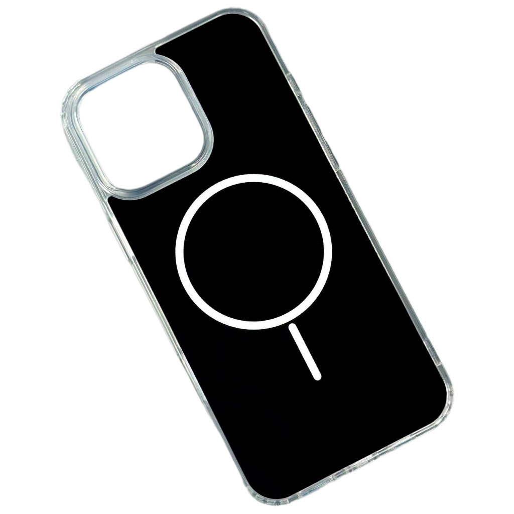Чехол (накладка) Apple iPhone 13, Air Beats Color, MagSafe, Черный - № 1 Чехол (накладка) Apple iPhone 13, Air Beats Color, MagSafe, Черный - № 1