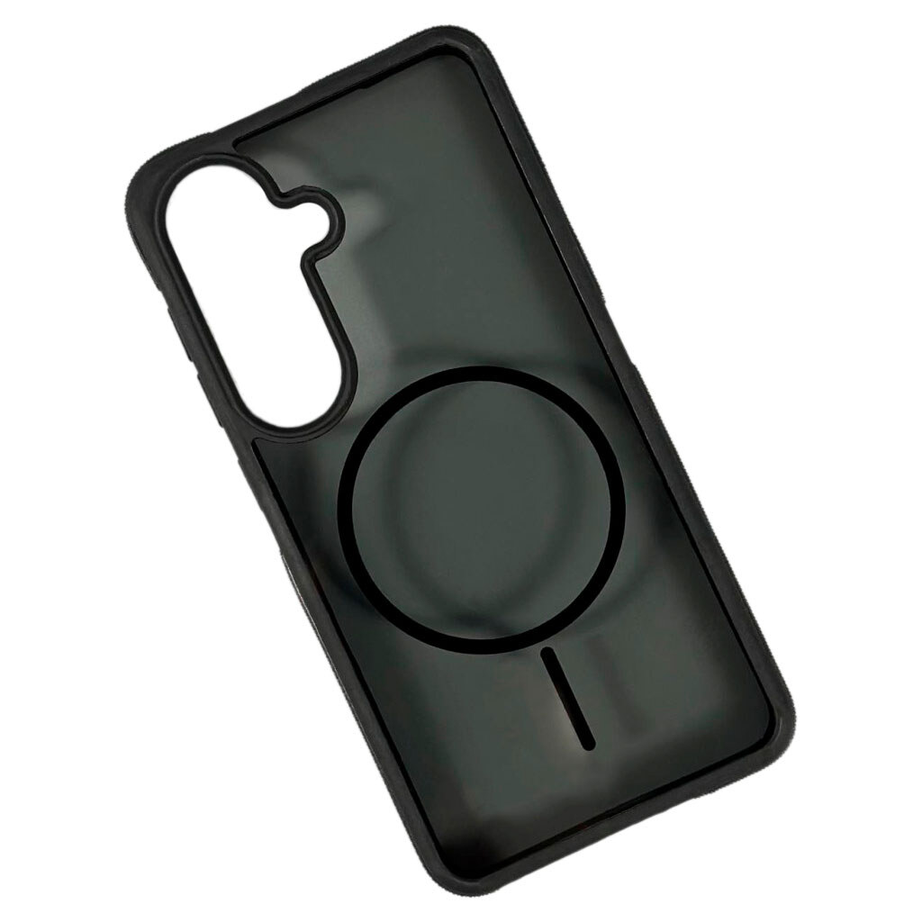 Чехол (накладка) Samsung Galaxy S26 / Galaxy S26 Pro, Crystal Black, MagSafe, Черный - № 1 Чехол (накладка) Samsung Galaxy S26 / Galaxy S26 Pro, Crystal Black, MagSafe, Черный - № 1