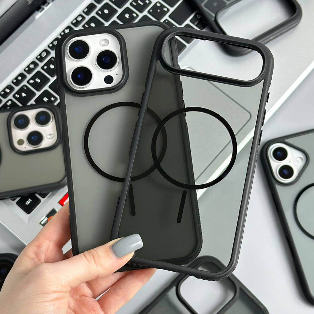 Чехол (накладка) Samsung Galaxy S26 / Galaxy S26 Pro, Crystal Black, MagSafe, Черный - № 4 Чехол (накладка) Samsung Galaxy S26 / Galaxy S26 Pro, Crystal Black, MagSafe, Черный - № 4