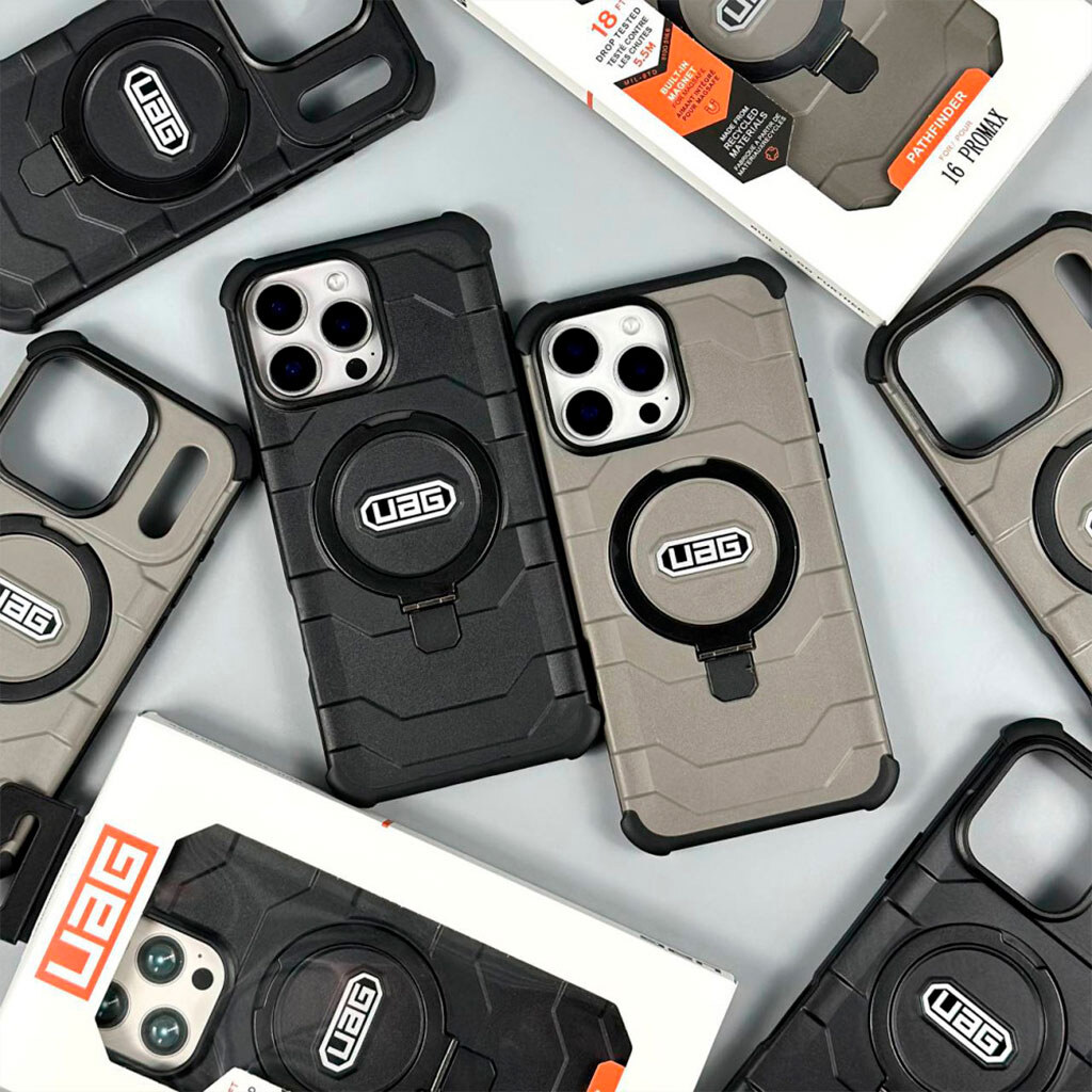 Чехол (накладка) Apple iPhone 14 Pro, UAG Pathfinder Stand, Серый - № 5 Чехол (накладка) Apple iPhone 14 Pro, UAG Pathfinder Stand, Серый - № 5