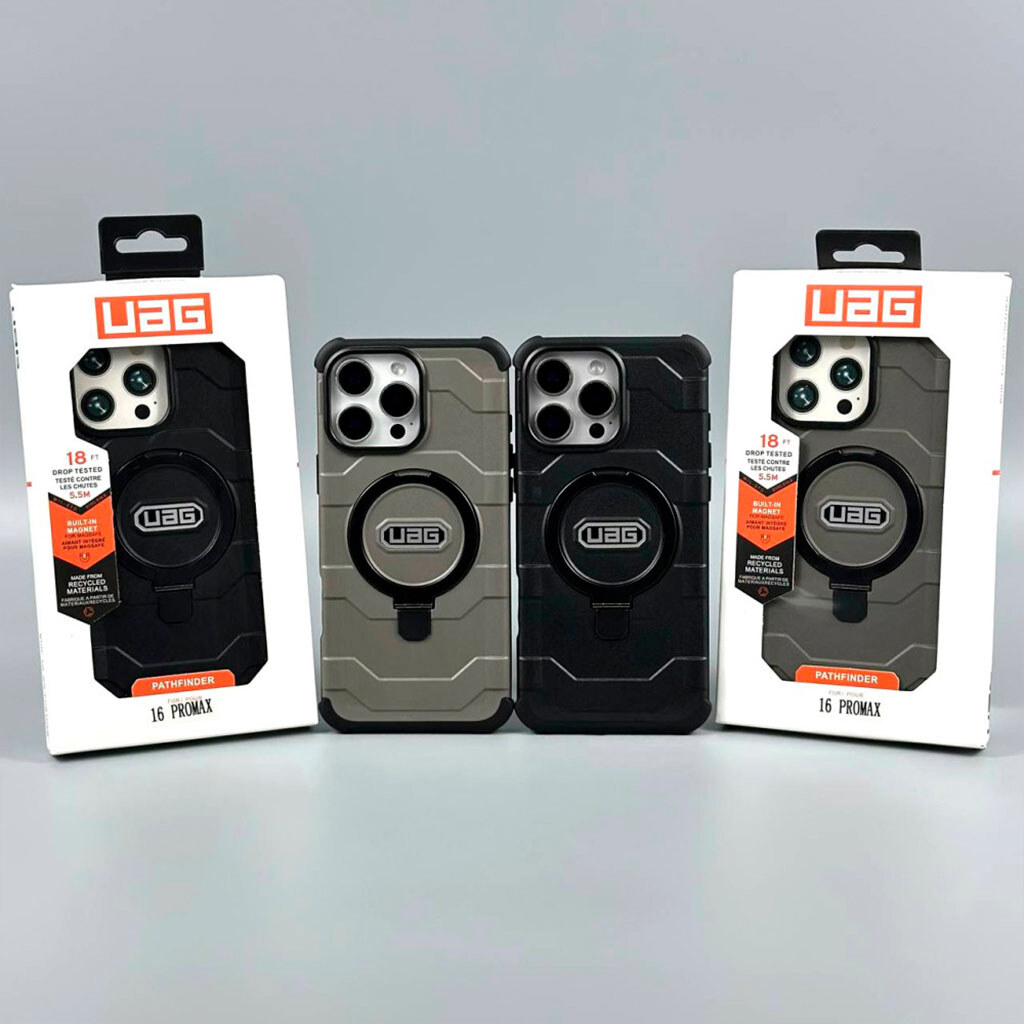 Чехол (накладка) Apple iPhone 15, UAG Pathfinder Stand, Черный - № 8 Чехол (накладка) Apple iPhone 15, UAG Pathfinder Stand, Черный - № 8