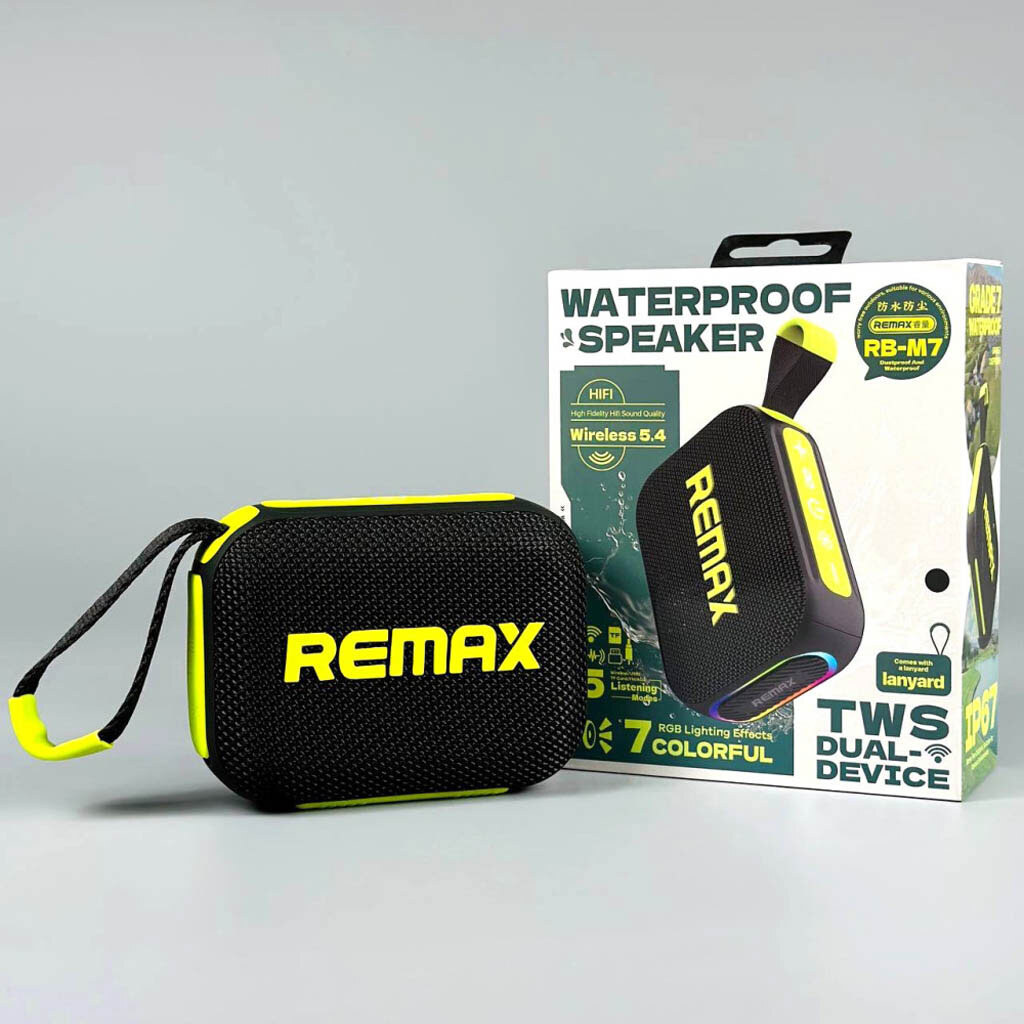 Портативная колонка Remax RB-M7 Waterproof, Серый - № 8 Портативная колонка Remax RB-M7 Waterproof, Серый - № 8