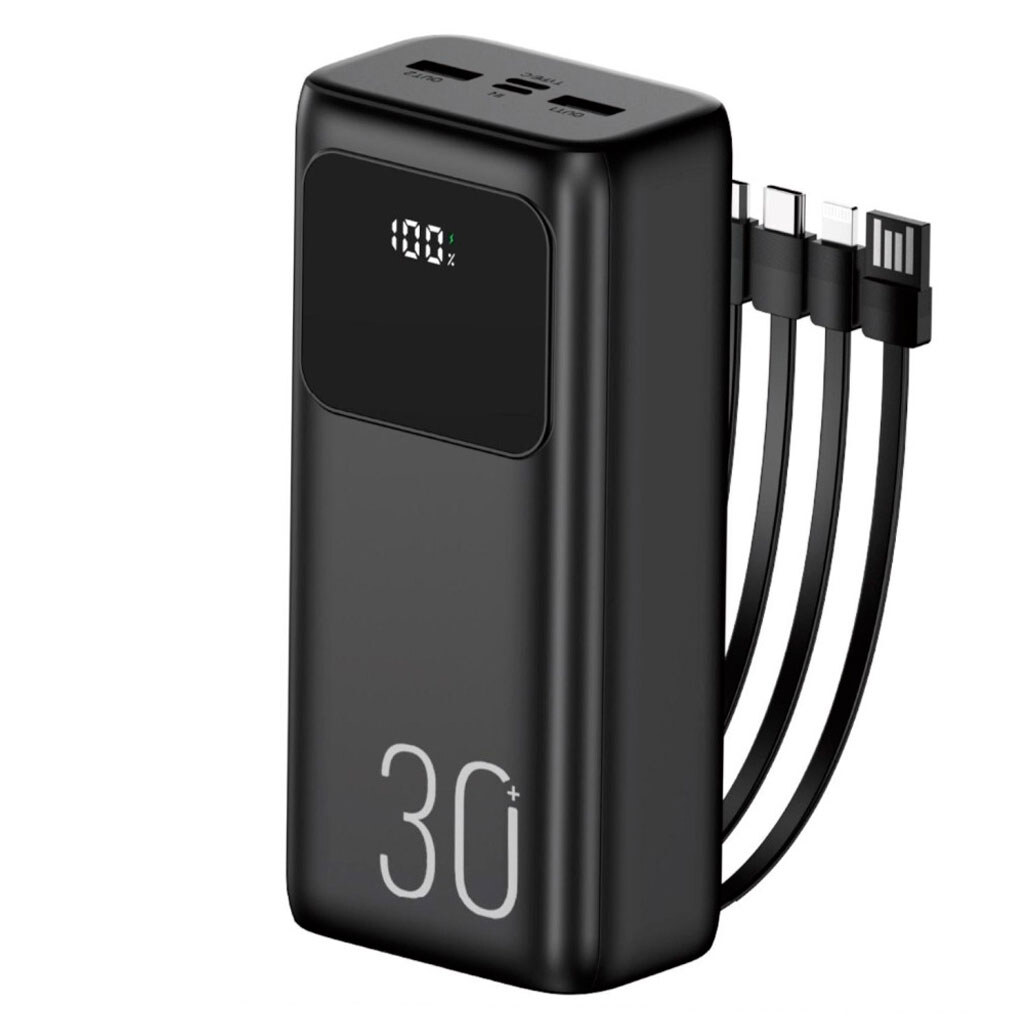 Портативная батарея (Power Bank) WUW TUGI Y31, 30000 mAh, Черный - № 1 Портативная батарея (Power Bank) WUW TUGI Y31, 30000 mAh, Черный - № 1