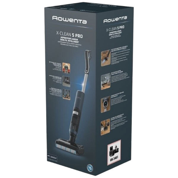 Аккумуляторный моющий пылесос Rowenta X-Clean 5 Pro, Синий - № 3 Аккумуляторный моющий пылесос Rowenta X-Clean 5 Pro, Синий - № 3