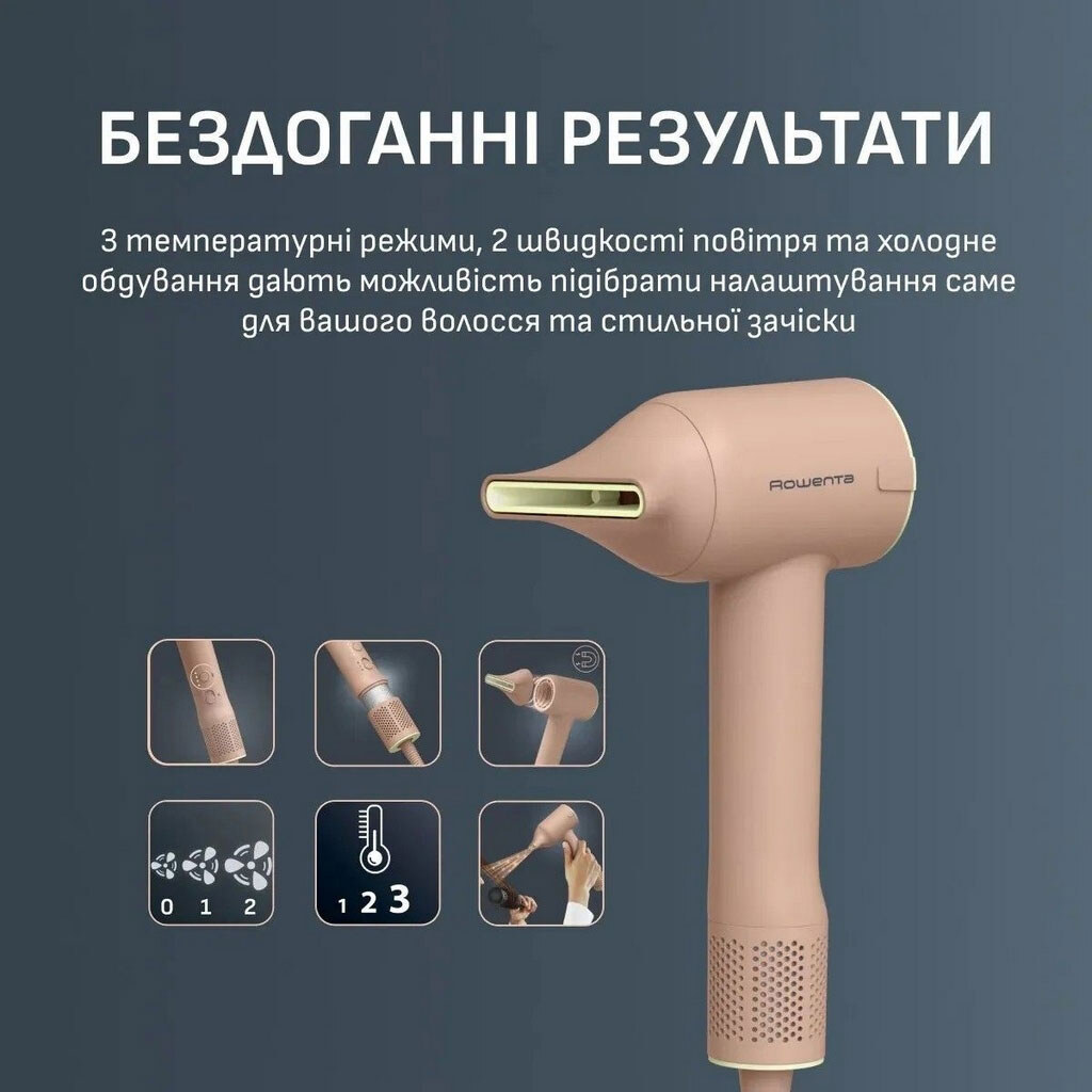 Фен Rowenta Blumia HY5N11E0, Розовый - № 5 Фен Rowenta Blumia HY5N11E0, Розовый - № 5