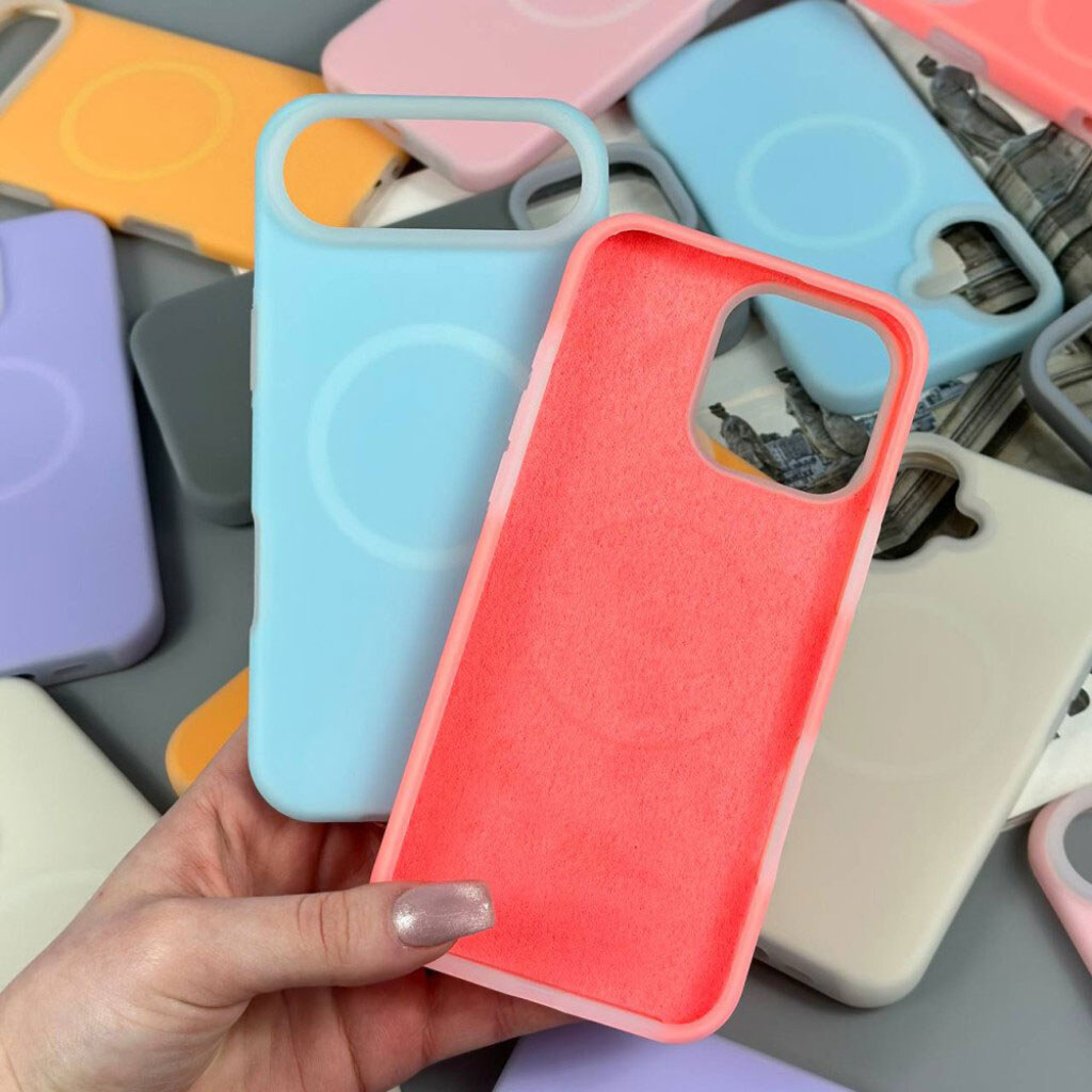 Чохол (накладка) Apple iPhone 12 Pro Max, Matte Neon Box, MagSafe, Кремовий - № 7 Чохол (накладка) Apple iPhone 12 Pro Max, Matte Neon Box, MagSafe, Кремовий - № 7