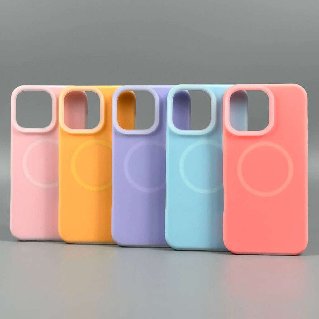 Чехол (накладка) Apple iPhone 17 Air, Matte Neon Box, MagSafe, Голубой - № 9 Чехол (накладка) Apple iPhone 17 Air, Matte Neon Box, MagSafe, Голубой - № 9