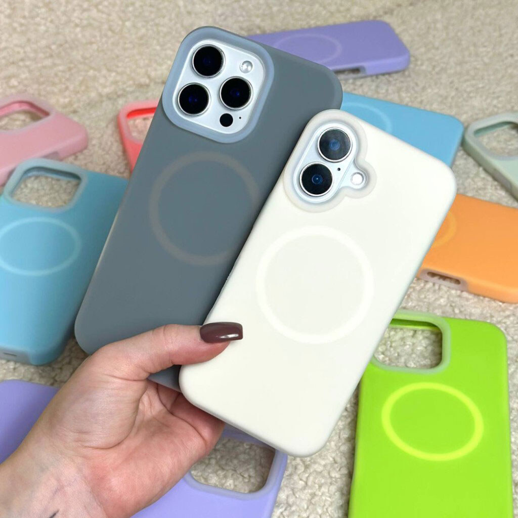 Чехол (накладка) Apple iPhone 17 Air, Matte Neon Box, MagSafe, Желтый - № 9 Чехол (накладка) Apple iPhone 17 Air, Matte Neon Box, MagSafe, Желтый - № 9