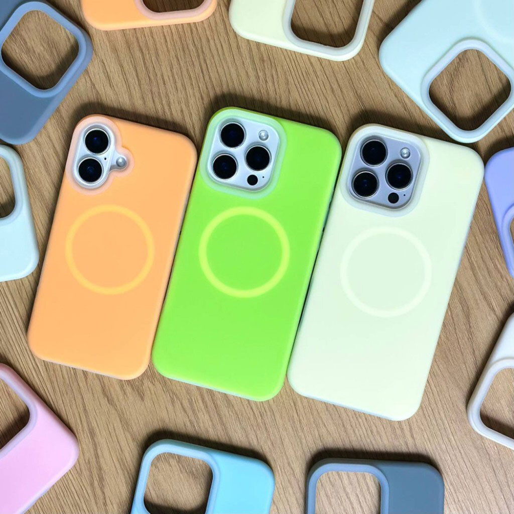 Чехол (накладка) Apple iPhone 17 Air, Matte Neon Box, MagSafe, Желтый - № 11 Чехол (накладка) Apple iPhone 17 Air, Matte Neon Box, MagSafe, Желтый - № 11