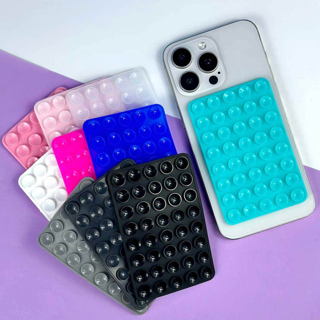 Утримувач-присоска Double Side Silicone, Сірий - № 4 Утримувач-присоска Double Side Silicone, Сірий - № 4