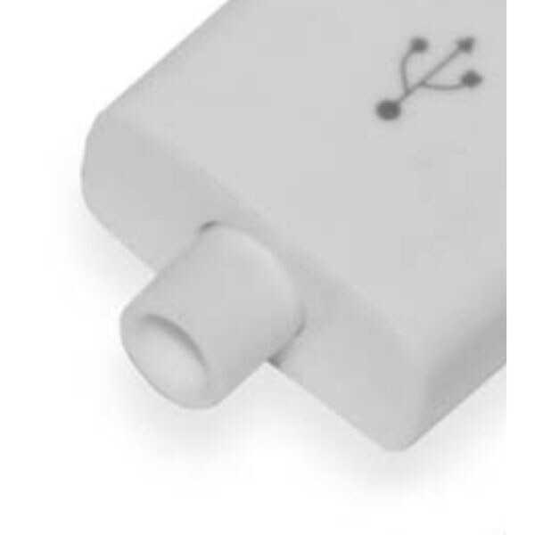 Вкладыш под разъем White в корпусе USB-Micro на кабель белая вилка - № 2 Вкладыш под разъем White в корпусе USB-Micro на кабель белая вилка - № 2