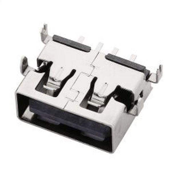 Гнездо USB-AF short body 11mm t=1.9mm USB-63 - № 1 Гнездо USB-AF short body 11mm t=1.9mm USB-63 - № 1