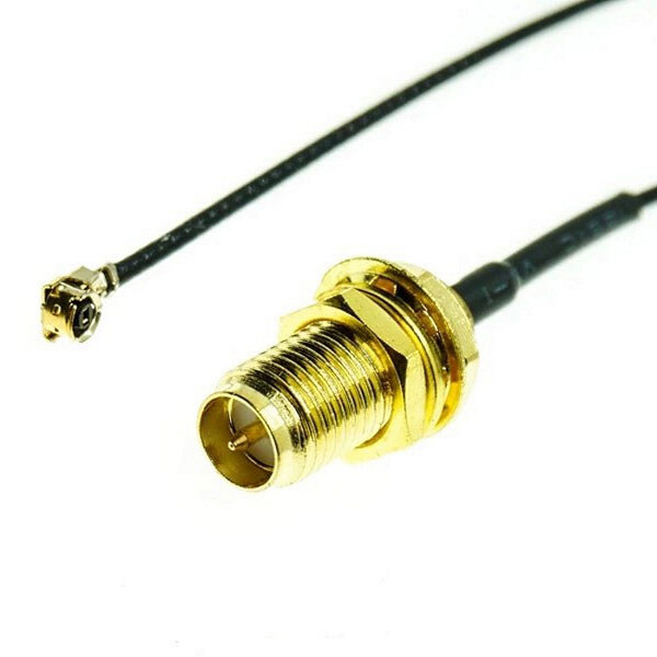 Кабель RP-SMA female - IPEX U.FL female RF1.13 L=200mm - № 1 Кабель RP-SMA female - IPEX U.FL female RF1.13 L=200mm - № 1