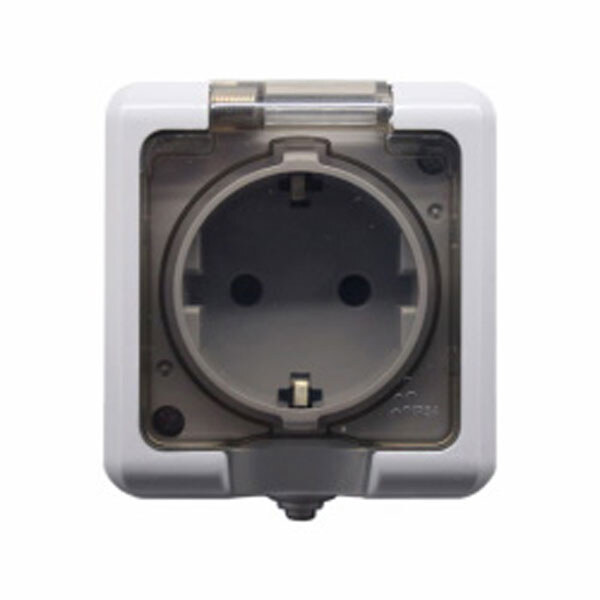 Розетка накладная EH-SW3 IP54 16А 250В - № 1 Розетка накладная EH-SW3 IP54 16А 250В - № 1