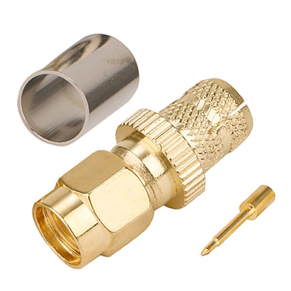 Разъем SMA-J-5 male на кабель RG6 LMR300 ver2 - № 1 Разъем SMA-J-5 male на кабель RG6 LMR300 ver2 - № 1