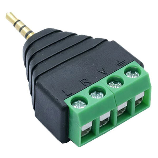 Штекер 2.5mm 4-pin з клемником - № 1 Штекер 2.5mm 4-pin з клемником - № 1