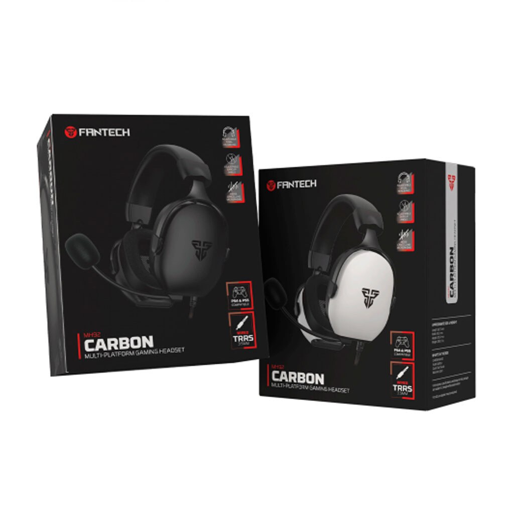 Наушники Fantech MH92 Carbon, С микрофоном, Белый - № 2 Наушники Fantech MH92 Carbon, С микрофоном, Белый - № 2