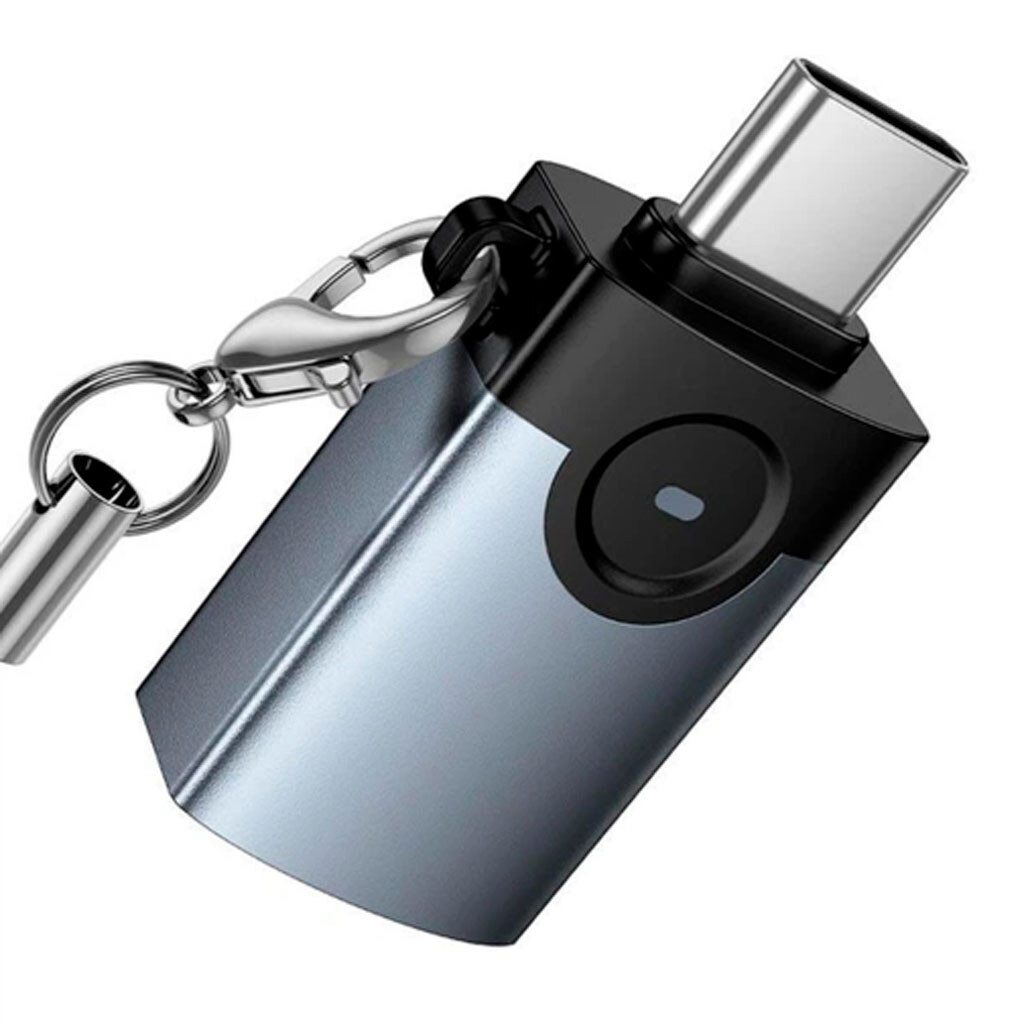 Переходник Hoco UA46C, Type-C, USB, Серый - № 4 Переходник Hoco UA46C, Type-C, USB, Серый - № 4