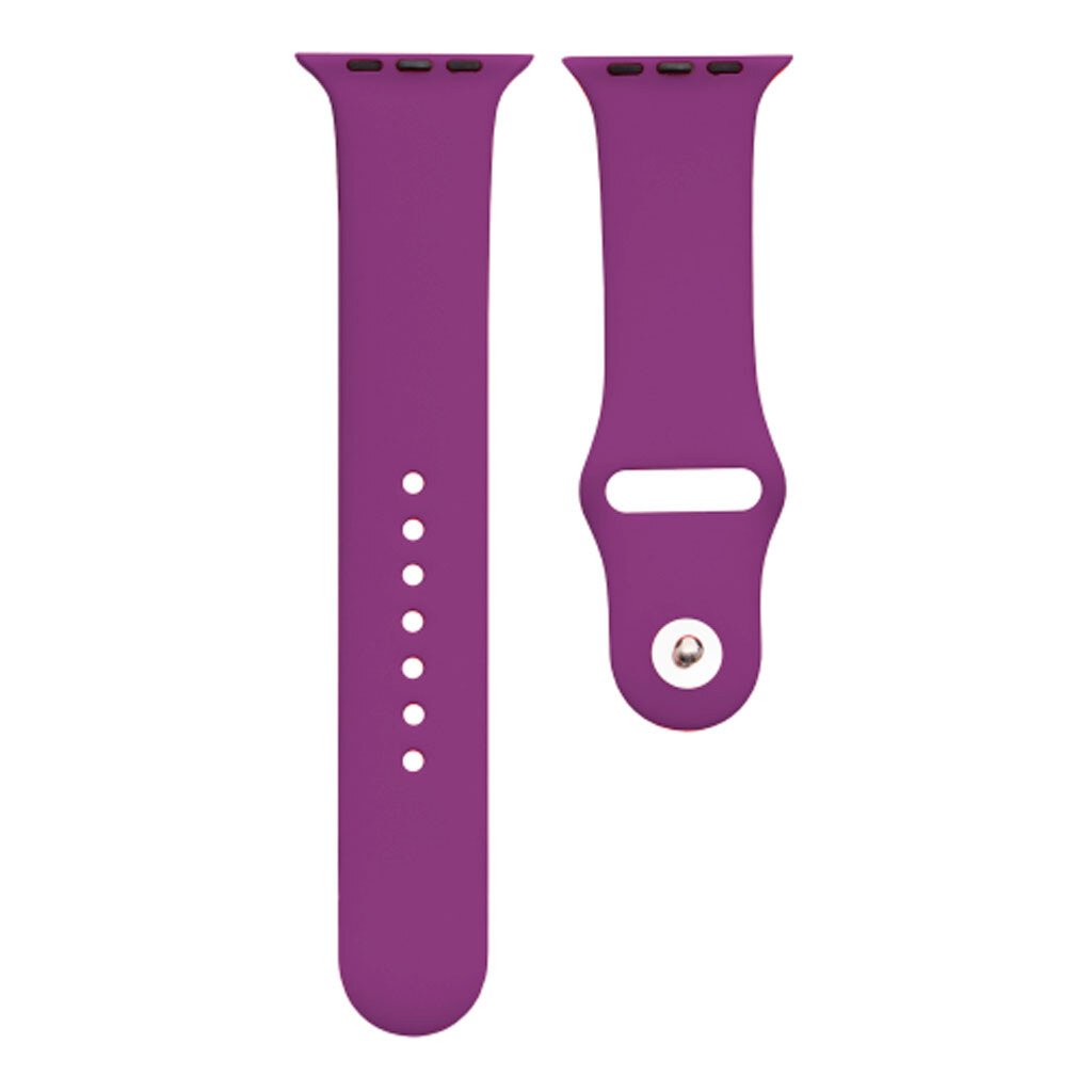Ремешок Apple Watch 42 / Watch 44 / Watch 45 / Watch 49, Silicone WatchBand, Grape, Фиолетовый - № 1 Ремешок Apple Watch 42 / Watch 44 / Watch 45 / Watch 49, Silicone WatchBand, Grape, Фиолетовый - № 1