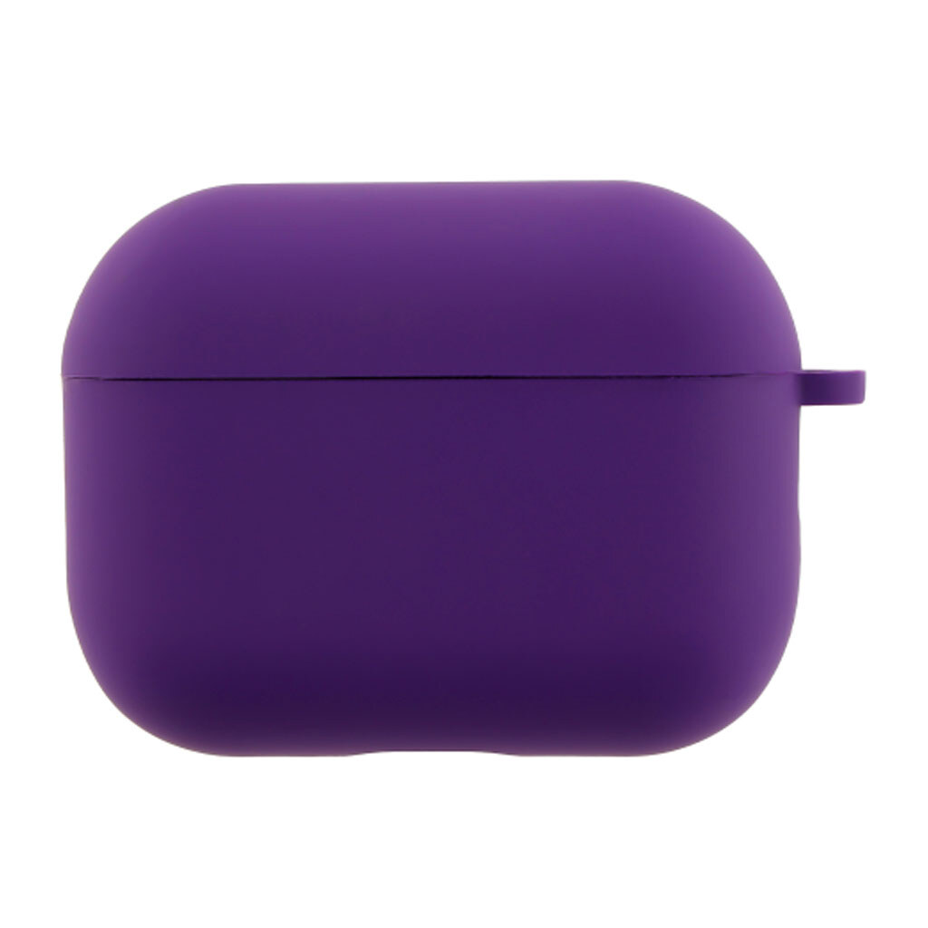 Чехол (накладка) Apple AirPods Pro 3, Silicone Classic Case, Фиолетовый - № 1 Чехол (накладка) Apple AirPods Pro 3, Silicone Classic Case, Фиолетовый - № 1