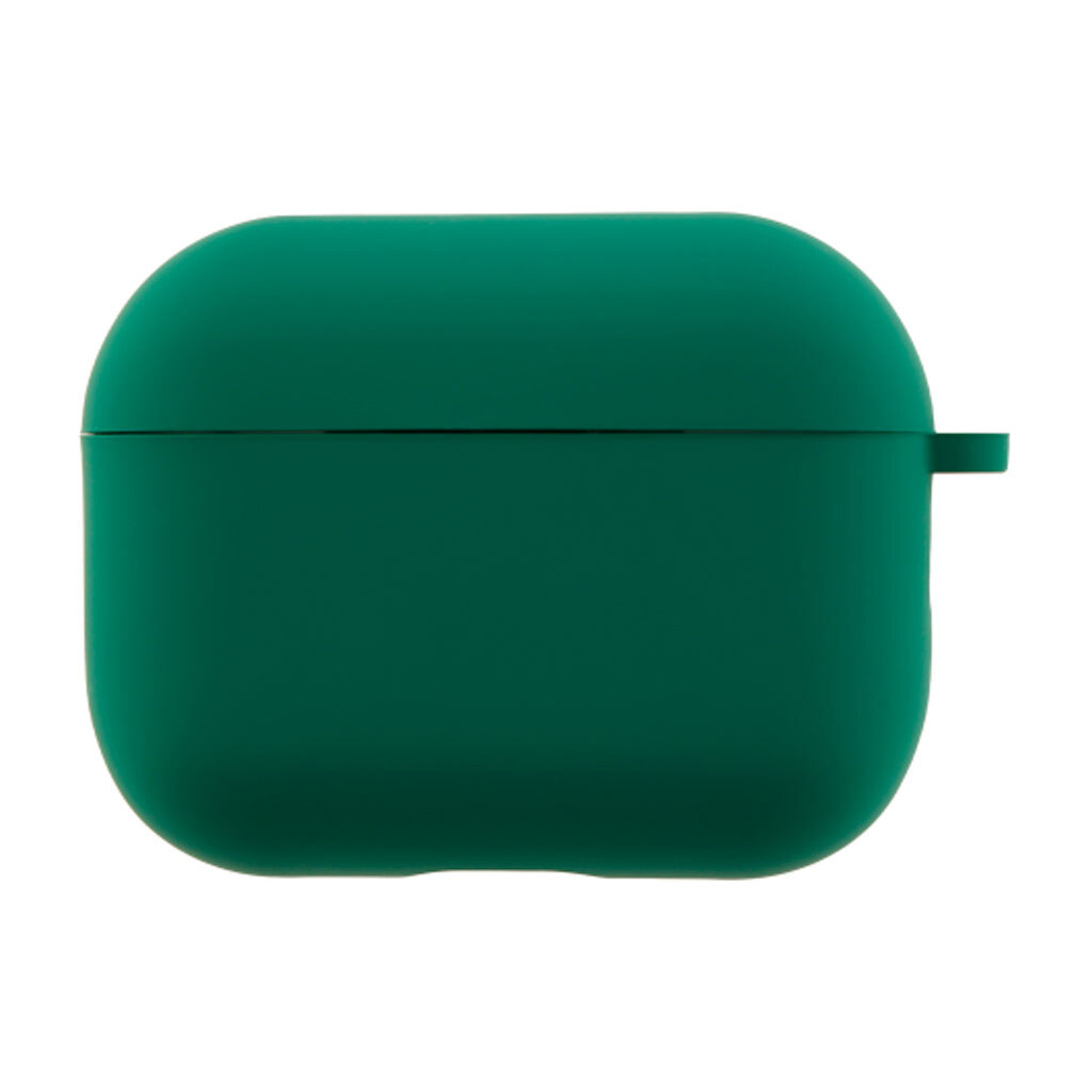 Чехол (накладка) Apple AirPods Pro 3, Silicone Classic Case, Atrovirens, Зеленый - № 1 Чехол (накладка) Apple AirPods Pro 3, Silicone Classic Case, Atrovirens, Зеленый - № 1